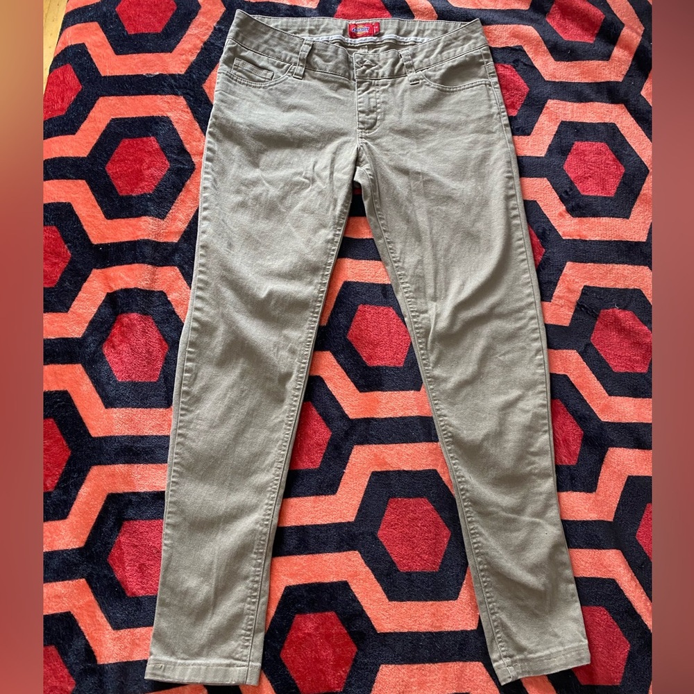 Dickies girl size 9 y2k low rise khaki pants jeans RARE